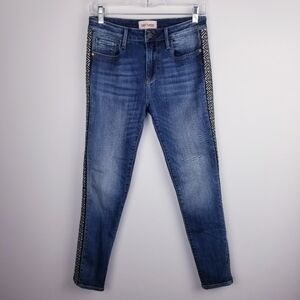 Driftwood Jackie Embroidered Skinny Jeans size 27
